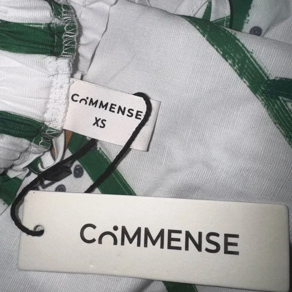 Commense Green and White Women's Shorts and Tank - Picture 4 of 5